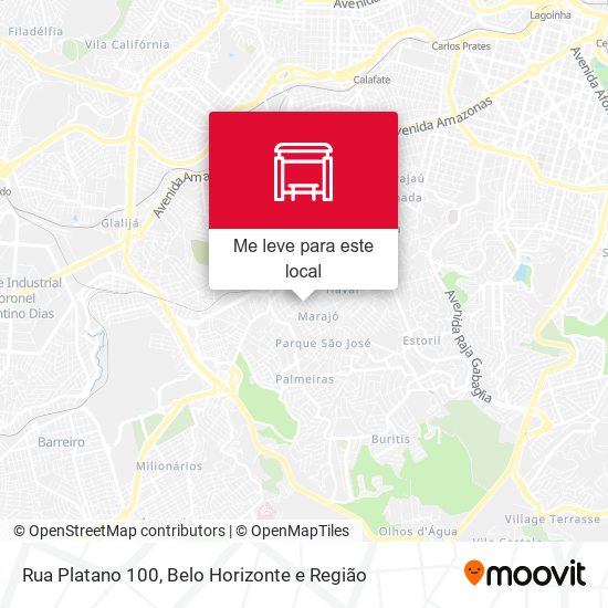 Rua Platano 100 mapa