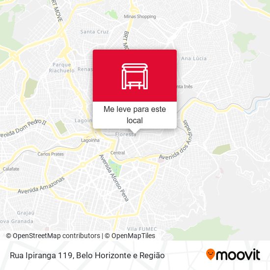 Rua Ipiranga 119 mapa
