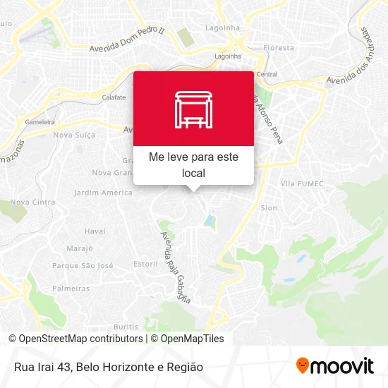 Rua Irai 43 mapa