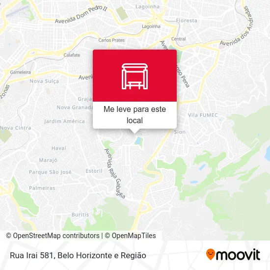 Rua Irai 581 mapa