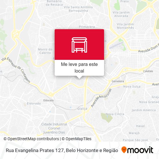 Rua Evangelina Prates 127 mapa