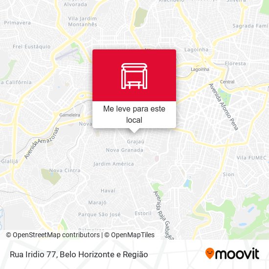 Rua Iridio 77 mapa