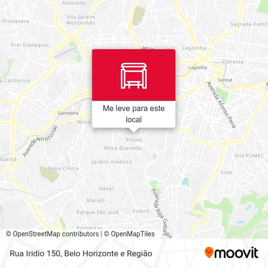 Rua Iridio 150 mapa