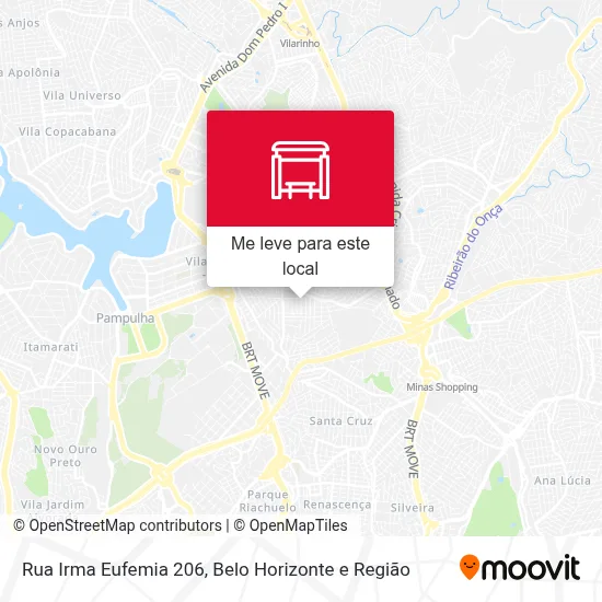 Rua Irma Eufemia 206 mapa