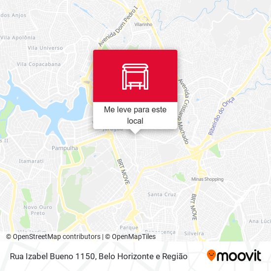 Rua Izabel Bueno 1150 mapa