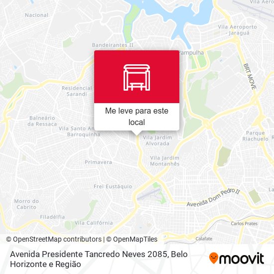 Avenida Presidente Tancredo Neves 2085 mapa