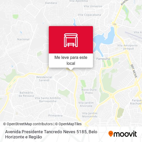 Avenida Presidente Tancredo Neves 5185 mapa