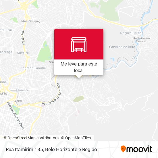 Rua Itamirim 185 mapa