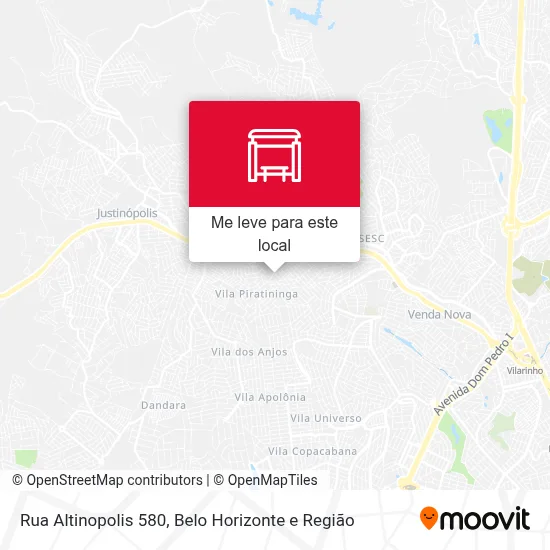 Rua Altinopolis 580 mapa