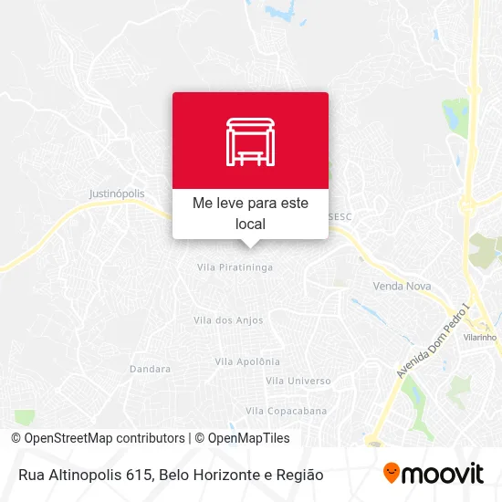 Rua Altinopolis 615 mapa