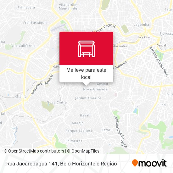 Rua Jacarepagua 141 mapa