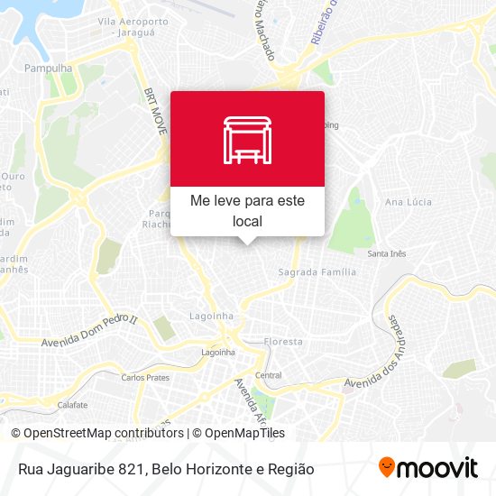 Rua Jaguaribe 821 mapa