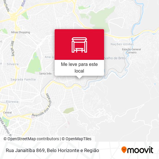 Rua Janaitiba 869 mapa