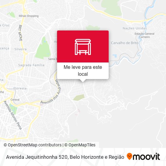 Avenida Jequitinhonha 520 mapa