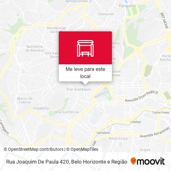 Rua Joaquim De Paula 420 mapa