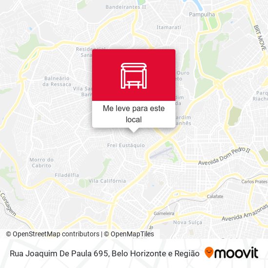 Rua Joaquim De Paula 695 mapa