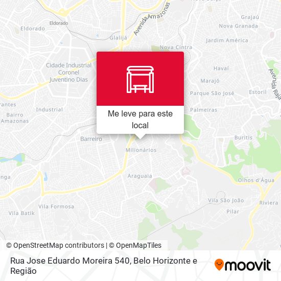 Rua Jose Eduardo Moreira 540 mapa