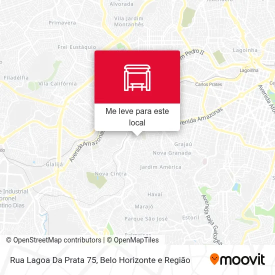 Rua Lagoa Da Prata 75 mapa