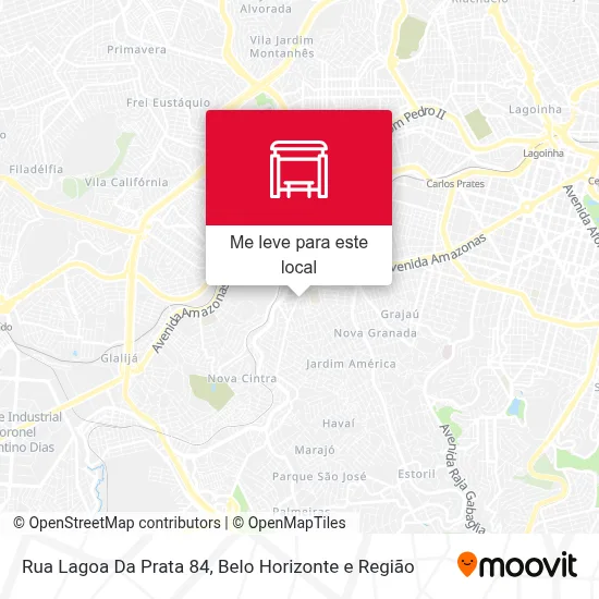 Rua Lagoa Da Prata 84 mapa
