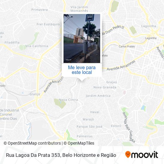 Rua Lagoa Da Prata 353 mapa