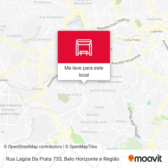 Rua Lagoa Da Prata 733 mapa