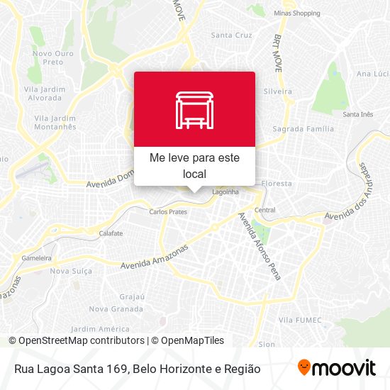 Rua Lagoa Santa 169 mapa