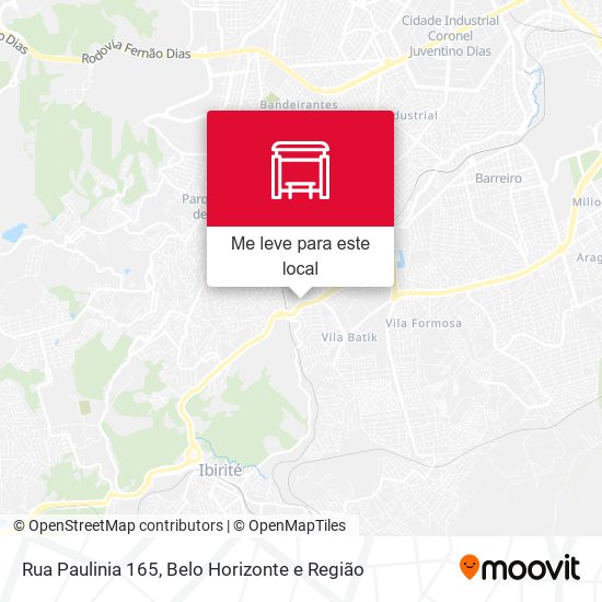 Rua Paulinia 165 mapa