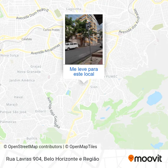Rua Lavras 904 mapa