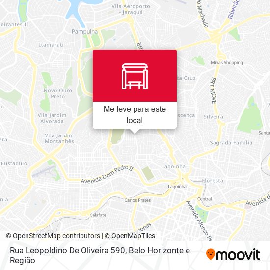 Rua Leopoldino De Oliveira 590 mapa