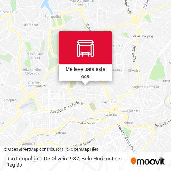 Rua Leopoldino De Oliveira 987 mapa