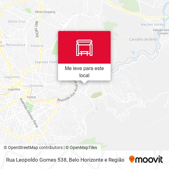 Rua Leopoldo Gomes 538 mapa