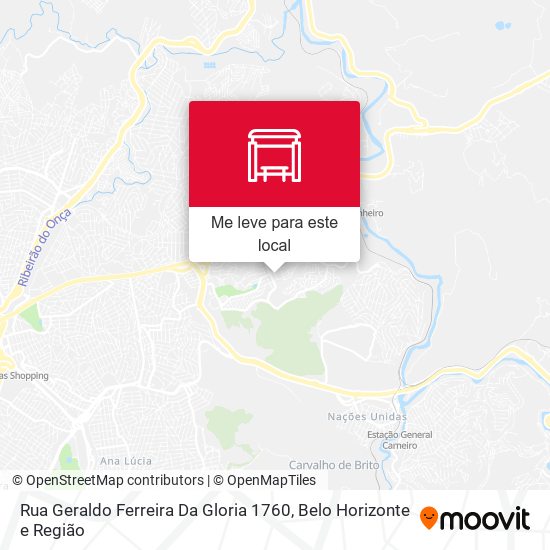 Rua Geraldo Ferreira Da Gloria 1760 mapa