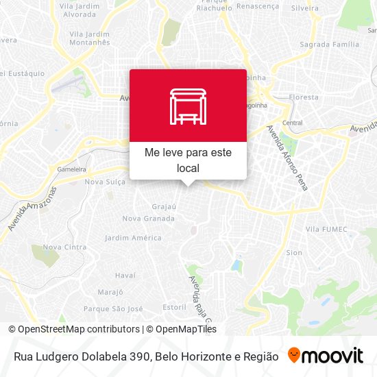 Rua Ludgero Dolabela 390 mapa