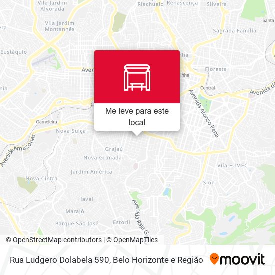Rua Ludgero Dolabela 590 mapa