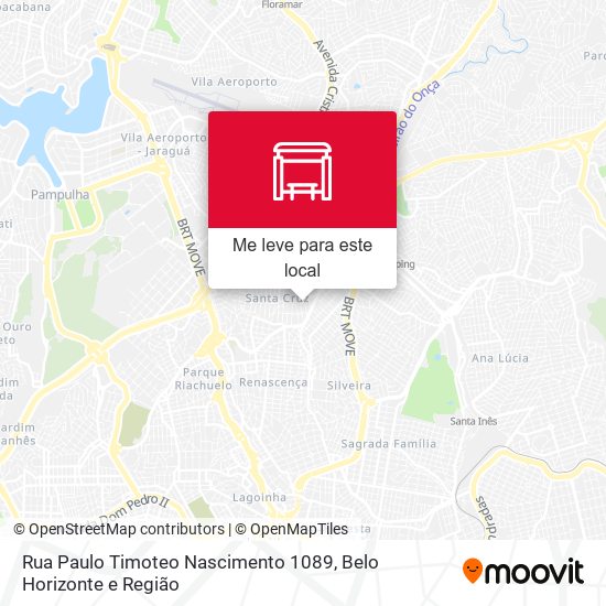 Rua Paulo Timoteo Nascimento 1089 mapa