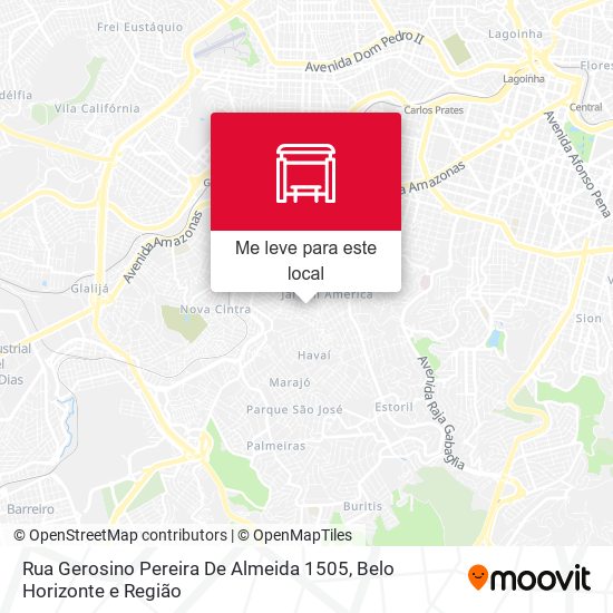 Rua Gerosino Pereira De Almeida 1505 mapa