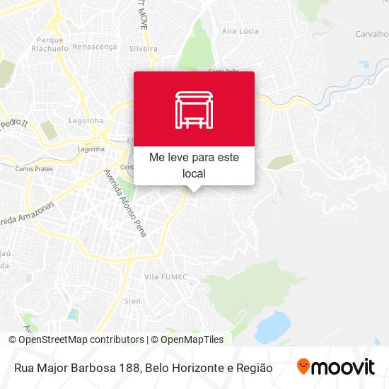 Rua Major Barbosa 188 mapa