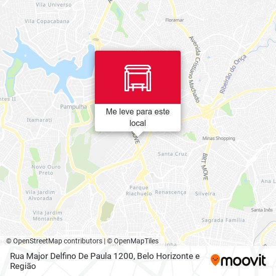 Rua Major Delfino De Paula 1200 mapa