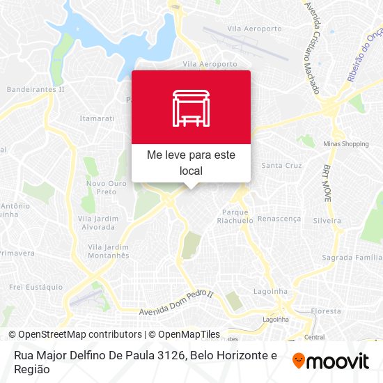 Rua Major Delfino De Paula 3126 mapa