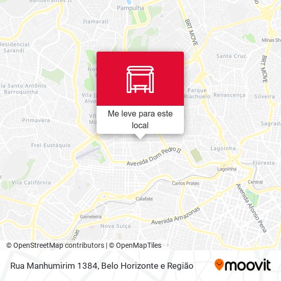 Rua Manhumirim 1384 mapa