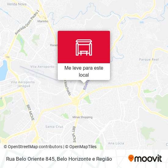 Rua Belo Oriente 845 mapa