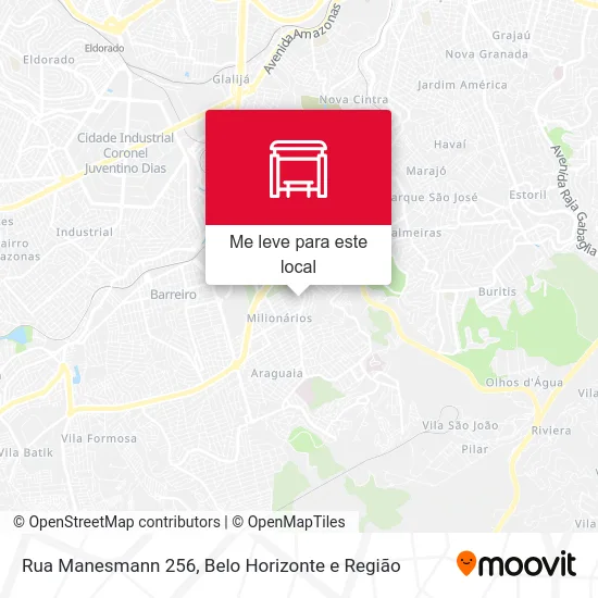 Rua Manesmann 256 mapa