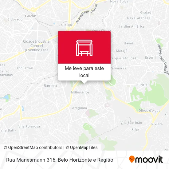 Rua Manesmann 316 mapa