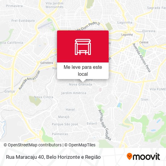 Rua Maracaju 40 mapa