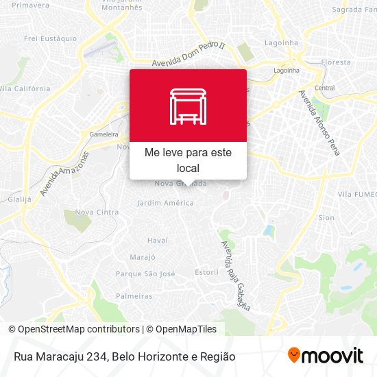 Rua Maracaju 234 mapa