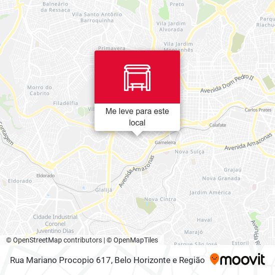 Rua Mariano Procopio 617 mapa