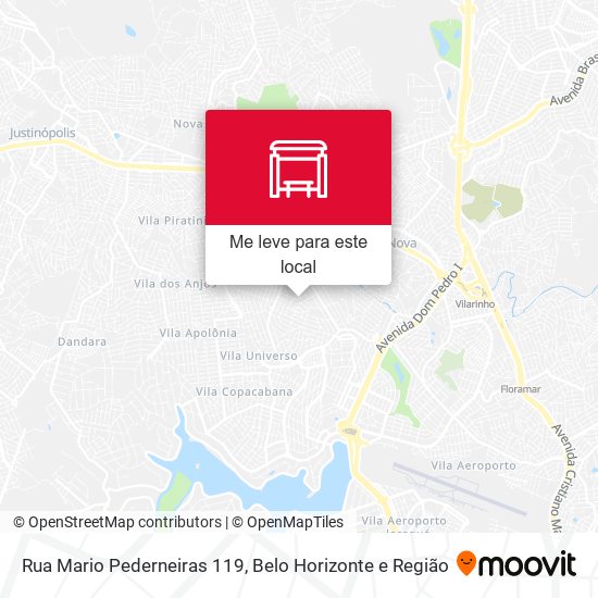 Rua Mario Pederneiras 119 mapa