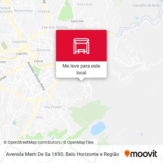 Avenida Mem De Sa 1690 mapa