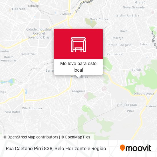 Rua Caetano Pirri 838 mapa