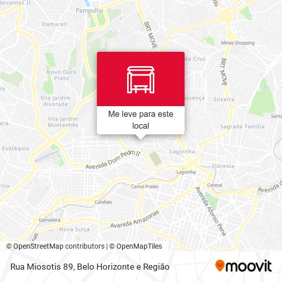 Rua Miosotis 89 mapa